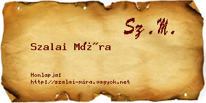 Szalai Míra névjegykártya